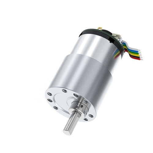 12V DC Gear Motor with Bracket,  Torque Low Speed Brushed Motor with Hall Encoder 1590RPM