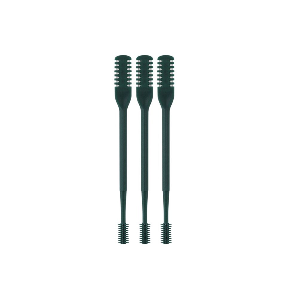 Tlily 2-In-1 Nasal Hair Cutter, Double Sided Nose Hair Knife, Portable Manual 360 Rotating Nose Hair Trimmer,Dark Green