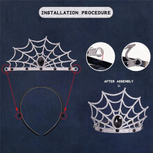 Halloween Spider Queen Crown, COSPLAY Aankleden, Vakantie Rekwisieten Maskerade