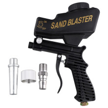 Zandstraalgereedschap Draagbaar Instelbaar 90psi Handbediend Pneumatisch Straalgereedschap Set Kleine Zandstraalmachine