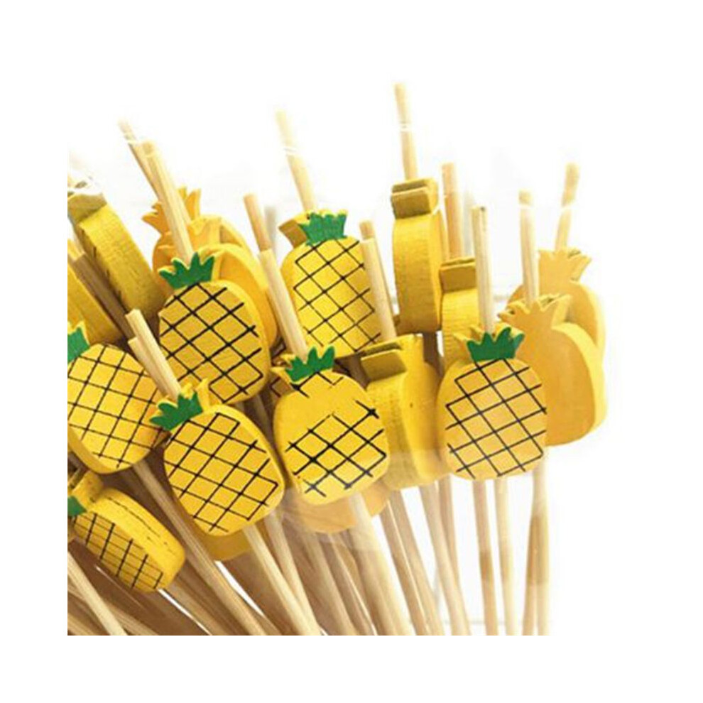 100Pcs Disposable Bamboo Picks Food Fruit Cocktail Toothpicks Handmade Toothpicks Picnic Supplies Decoration A-image-OPC-PTQQ6GP-NEW