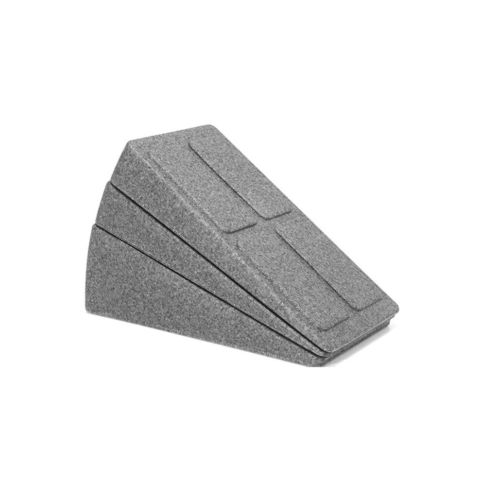 Tlily Gray Squat Wedge Block Adjustable Non-Slip Squat Ramp Wedge Calf Stretcher Slant Board Strength For Squat And Deadlift