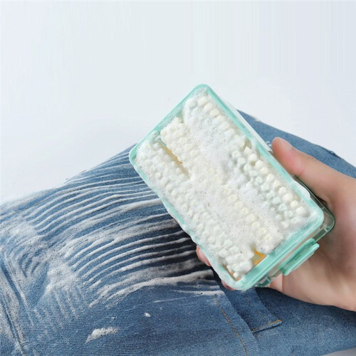 Multifunctional Foam Soap Box Foam Storage Box Roller Foam Soapdish Hands-Free Laundry Tool White