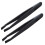 2X Manual Tool Black Plastic Flat Tip Anti-Static Tweezers 1
