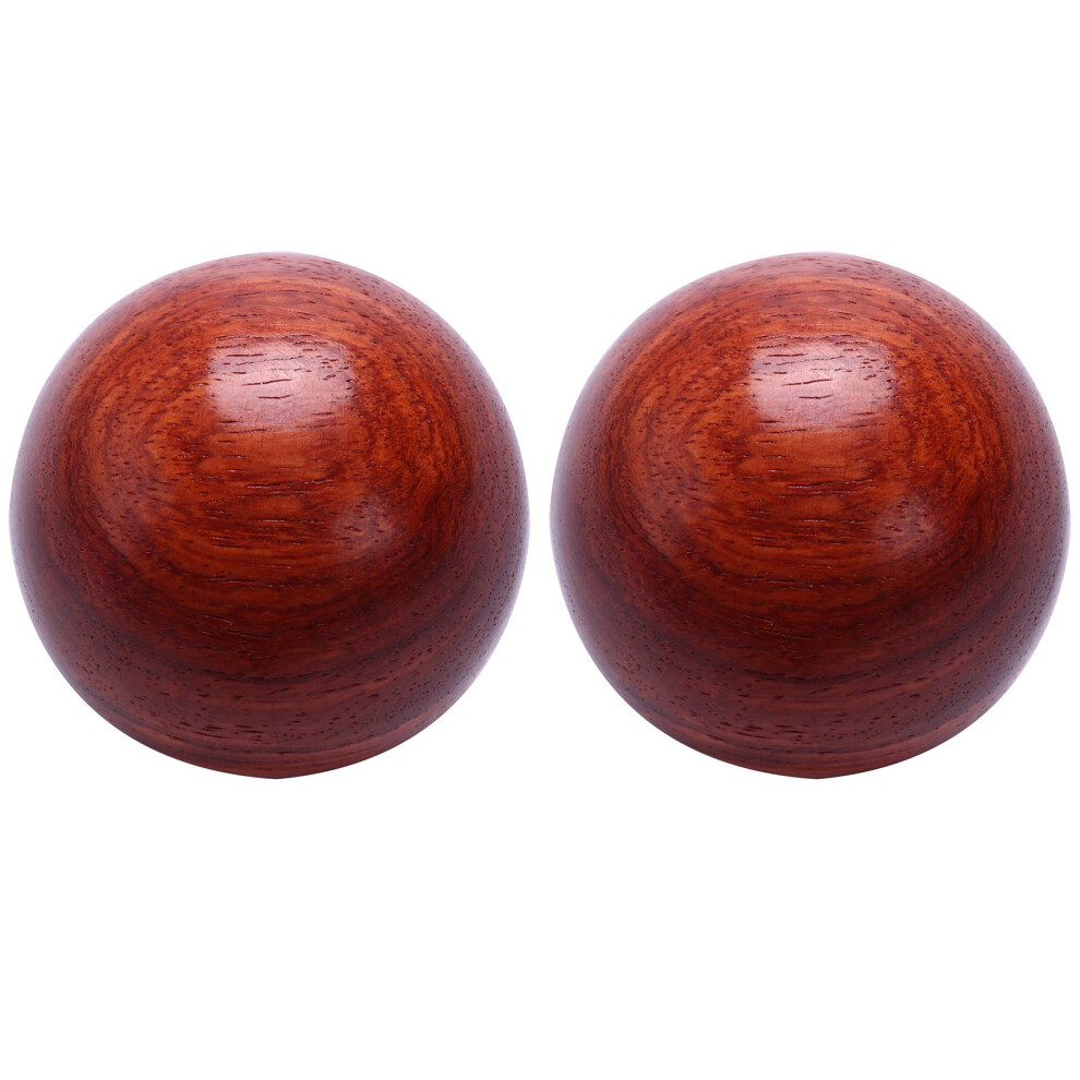 Bobotron 2X 5Cm Wooden Stress Baoding Health Exercise Handball Finger Massage Chinese Health Meditation Relaxation Therapy