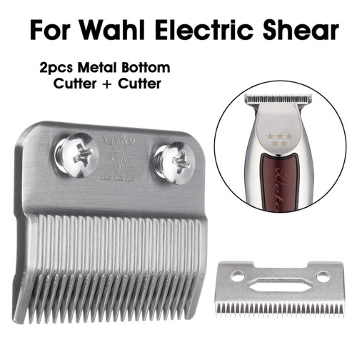 2X Replace Cutter  Metal Bottom Clipper Blade for  Electric Shaver-Silver 2