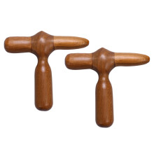 2Pcs Acupuncture Acupoint Stick Hammer Wood Hand Foot Leg Massager Health Beauty Tools