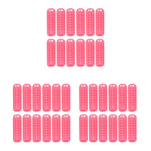 36 Stueck Rosa Kunststoff DIY Haar Lockenwickler 6.5 x 1.8 cm