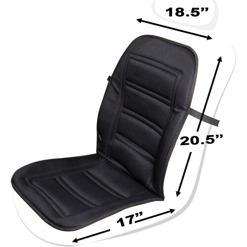 2X Heated Car  Cushion - Auto  Cover Warmer Auto Headed with Lumbar Support 1