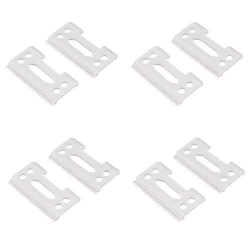 New 8Pcs 28 Teeth Zirconia Ceramic Clipper Blade for  Senior Clipper