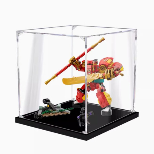 Display Case Dustproof Waterproof 3mm Acrylic Clear Showcase Box for  80040 Robot Model