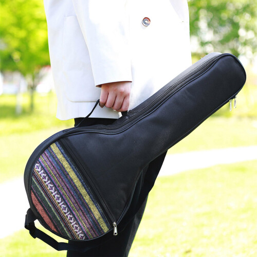 Banjo Bag 25in 4 String Padded Gig Case with Shoulder Strap and Accessory Pocket 2