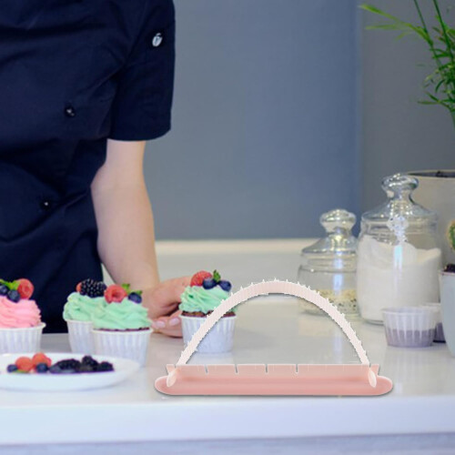 Adjustable Cake Arc Decorating Ruler for Precise Curve Measuring Fondant Cake Border Tool #02 1