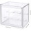 Clear Magnetic Door Display Case for Collectibles, Dustproof Stackable Box with Adjustable Shelves 3