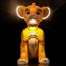 LED Lighting Kit for 43247 Lion King Model with Concealed Wires and Easy Installation
