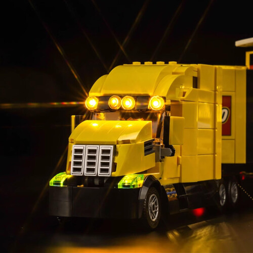 LED Lighting Kit with Seamless Integration for  60440 Yellow Transporter City Model 2