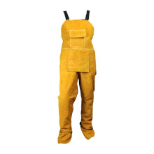 Heavy Duty Leather Welding Apron with Heat Resistant Protection and Pockets for Blacksmith BBQ 103cm