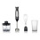 600-W-Stabmixer-Set mit Zerkleinerer, Schneebesen, Schwarz 1