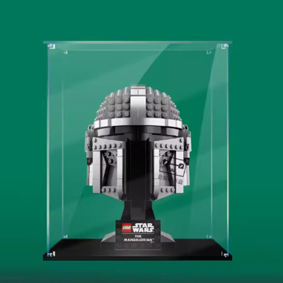 Clear Acrylic Display Box For 75328 Helmet Model, Transparent Dustproof Storage Case With Uv Protection 9053599506171
