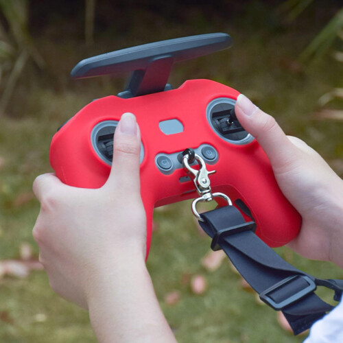 Silicone Case with Impact Protection and Adjustable Drone Controller Lanyard for FPV Avata 2 1