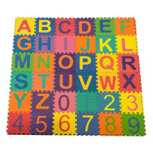 Alphabet Foam Play Mat for Kids with Soft Cushioned Floor, Interlocking EVA Puzzle, 36 Alphabet Tiles