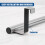 GEEZY GEEZY Extendable Over Door Hanging Rail Rack Towel Hanger Kitchen Bathroom Cupboard 5
