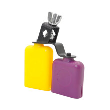 Percussion Instruments Cowbell Set with Wooden Fish, Dual Pitch, Clear Sound for Classroom Music