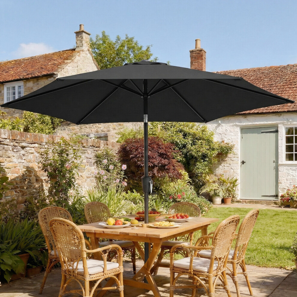 Outsunny Garden Parasol, 2M Outdoor Table Parasol Umbrella With Tilt