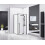 Καμπίνα Ντους Fargo 100x80 Black Mat Με ντουζιέρα Savoy λευκή 8
