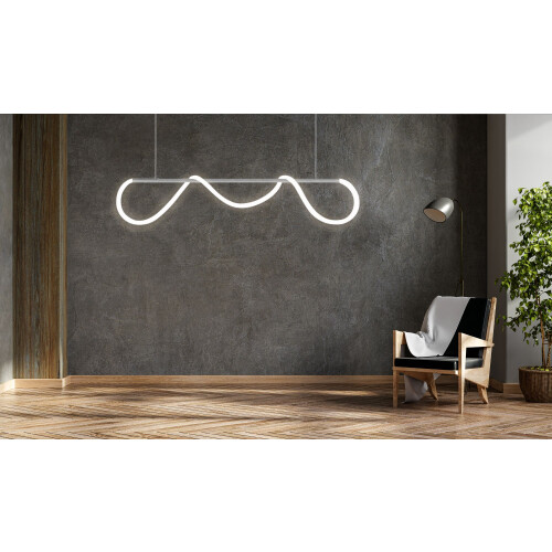 App855-cp Φωτιστικό Οροφής Led Long Chrome 2