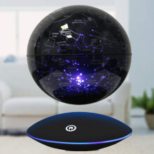 Floating Globe with LED Light, Magnetic Levitating 6 Inch World Map for Desk Decor and Kids Education