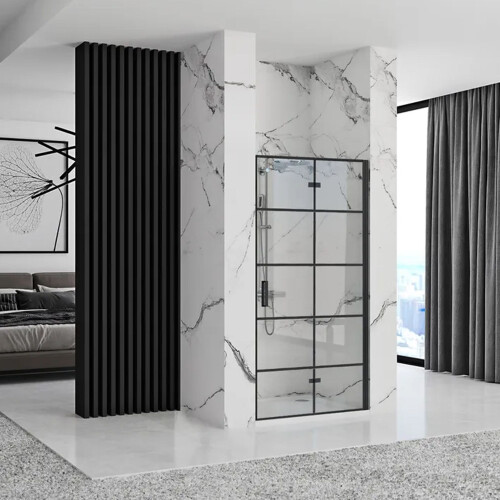 Πόρτα Ντουζιέρας Rea Molière Black 90