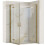Διπλή Καμπίνα Ντους Rea Hugo 90x100 Brushed Gold 1