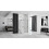 Καμπίνα Ντους Rea Look Chrome 80x80 Με λευκή ντουζιέρα Look 2
