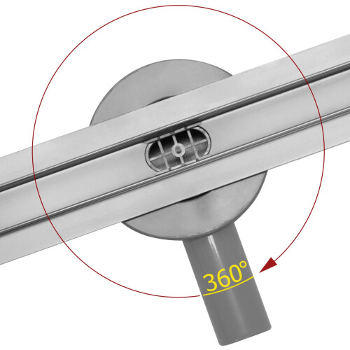 Rea Neo Slim Pro Linear Drain Brushed Steel 70 1