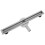 Rea Neo Slim Pro Linear Drain Brushed Steel 70 5