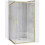 Καμπίνα Ντους Rea City 80x100 Brushed Gold Με ντουζιέρα Savoy λευκή 1