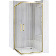 Καμπίνα Ντους Rea City 90x90 Brushed Gold Χωρίς ντουζιέρα