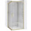 Καμπίνα Ντους Rea City 90x90 Brushed Gold Με ντουζιέρα Savoy λευκή 1
