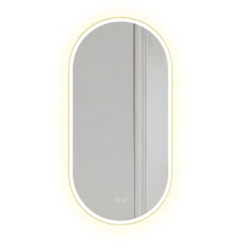 Καθρεφτης Τοιχου Ovl Led 50x100cm Χρυσο