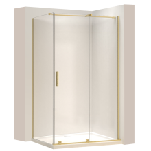 Καμπίνα Ντους Rea Montana Gold Brush 120x80