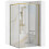 Καμπίνα Ντουζιέρας Solar Gold Brush 90x90 Με ντουζιέρα Savoy λευκή 1