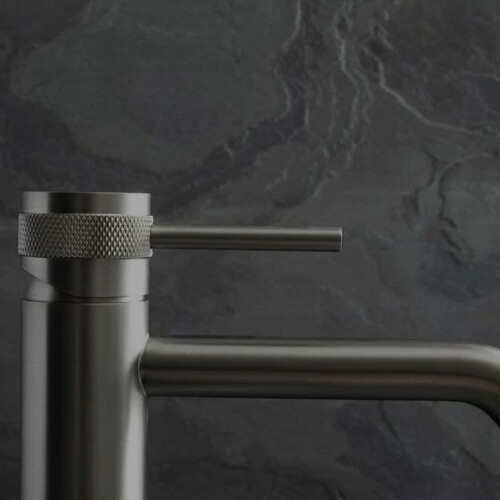 Rubinetto Da Lavabo Rea Lungo Grip Gun Grey Low 1