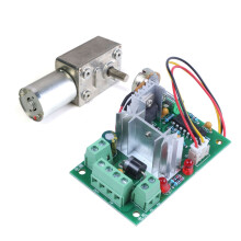 1 Pcs Adjustable Volt Motor Speed Controller & 1 Pcs Reversible High Worm Geared Motor Torque Turbo Motor