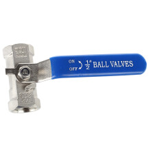 1/2" Lever Female/Female Valves Long Handle 316 Stainless Steel WOG1000