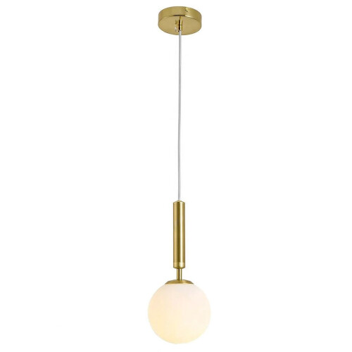 Glass Sphere Pendant Lamp G108-1w Gold E27