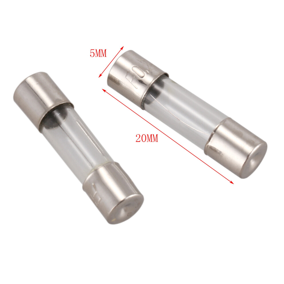 20Pcs 250V Quick Fast Blow Glass Fuses Tubes 5Mm X 20Mm 250V-0.5A & 0.2A 200Ma 4712661931475