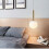 Glass Sphere Pendant Lamp G108-1w Gold E27 4