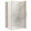 Καμπίνα Ντους Rea Atlas 80x90 Brush Gold αριστερή 1