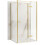 Καμπίνα Ντους Rea Atlas 80x100 Brush Gold αριστερή 1